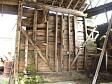 The north wall of the 17th or 18th century timber framed barn at Primrose Farm in Shelton  © Norfolk County Council
