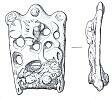 A Late Saxon stirrup strap mount from Beighton.  © Norfolk Museums & Archaeology Service