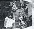 World War Two American forces mural of map of the world in the Sunday School of Hethel Airfield, Bracon Ash and Ketteringham  © Eastern Daily Press