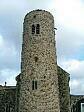 The round tower of St Mary's Church, Gissing. Photograph from www.norfolkchurches.co.uk  © S. Knott