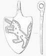 A medieval horse harness pendant from Narborough  © Norfolk Museums & Archaeology Service