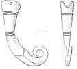 An Early Saxon terminal from a drinking horn from Ormesby St Margaret with Scratby  © Norfolk Museums & Archaeology Service