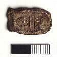 A Roman lead seal impression from Brettenham and Bridgham.  © Norfolk Museums & Archaeology Service. NWHCM 1983.305:A