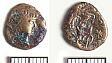 A Roman barbarous radiate coin from Caistor St Edmund  © Norfolk Museums & Archaeology Service. NWHCM 1944.120.60a:A