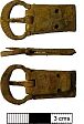 Medieval buckle from NHER 41077  © Norfolk County Council