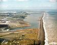 Aerial photograph of the flooded coastline at Salthouse.  © Norfolk Museums & Archaeology Service