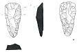 A Neolithic flint axehead roughout found at Ringland.  © Norfolk Museums & Archaeology Service