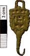 Post-medieval hooked tag from NHER 28498  © Norfolk County Council