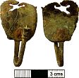 Medieval/post-medieval strap-end from NHER 30539  © Norfolk County Council