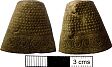 Post-medieval thimble from NHER 24833  © Norfolk County Council