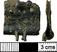 Medieval strap-end from NHER 40307  © Norfolk County Council