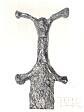 The anthropoid handle of an Iron Age sword.  © Norfolk Museums & Archaeology Service