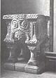 The Norman font in St Mary's Church, Shernborne.  © D.P. Mortlock