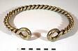 A gold Iron Age torc found at Bawsey.  © Norfolk Museums & Archaeology Service