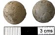 Post-medieval musket ball from NHER 34896  © Norfolk County Council