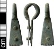 Middle Saxon strap fitting from NHER 1079  © Norfolk County Council