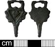 Post-medieval dress fastener from NHER 10197  © Norfolk County Council