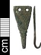 Medieval hooked tag from NHER 32108  © Norfolk County Council