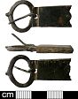 Medieval buckle from NHER 36823  © Norfolk County Council