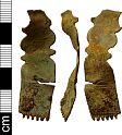 Medieval/post-medieval strap-end or book clasp from NHER 16583  © Norfolk County Council