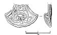 Early Saxon hanging bowl escutcheon from NHER 28370  © Norfolk County Council