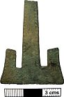 Early Saxon girdle hanger from NHER 40016  © Norfolk County Council