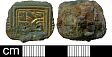 Early Saxon squared headed brooch from NHER 41004  © Norfolk County Council
