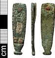 Early/Mid Saxon strap end from NHER 39892  © Norfolk County Council
