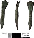 Mid Saxon strap end from NHER 32108  © Norfolk County Council