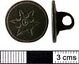 Post Medieval button from NHER 15875  © Norfolk County Council
