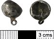 Post Medieval button from NHER 25706  © Norfolk County Council