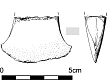 Drawing of a Late Bronze Age socketed axe fragment.  © S. White and the Norfolk Museums and Archaeology Service