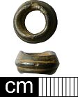 Romano-British bead from NHER 1021  © Norfolk County Council