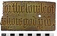 Medieval brass from NHER 1040  © Norfolk County Council