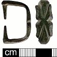 Post-medieval harness fitting from NHER 36620  © Norfolk County Council