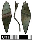 Middle Saxon/Late Saxon strap end from NHER 28370  © Norfolk County Council