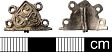 Post-medieval dress fastener from NHER 24951  © Norfolk County Council