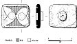 Romano-British button and loop fastener from NHER 40907  © Norfolk County Council