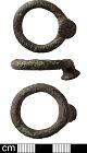 Iron Age button and loop fastener from NHER 34909  © Norfolk County Council