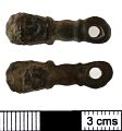 Middle Saxon/Lae Saxon buckle plate 1 from NHER 25271  © Norfolk County Council