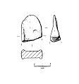 Drawing of a Middle Bronze Age palstave fragment from NHER 4188  © Norfolk County Council