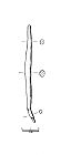 Drawing of a Bronze Age awl from NHER 23241  © Norfolk County Council