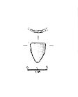 Drawing of a Late Bronze Age spearhead fragment from NHER 29715  © Norfolk County Council
