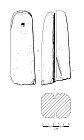 Drawing of an Early to Middle Saxon strike-a-light from NHER 25962  © Norfolk County Council