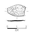 Drawing of a Late Saxon gold finger ring fragment from NHER 28370  © Norfolk County Council
