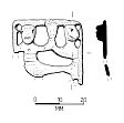 Drawing of a medieval buckle or belt from NHER 30754  © Norfolk County Council