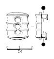 Drawing of a Roman strap fitting from NHER 50003  © Norfolk County Council