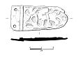 Drawing of a Late Saxon strap end  © Norfolk County Council
