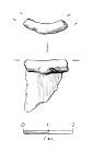 Drawing of a Late Bronze Age socketed axe fragment from NHER 44086  © Norfolk County Council