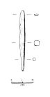 Drawing of a Late Brownze Age awl from NHER 28254  © Norfolk County Council